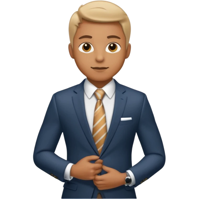 добавь спортивное тело в крутом деловом костюме  emoji