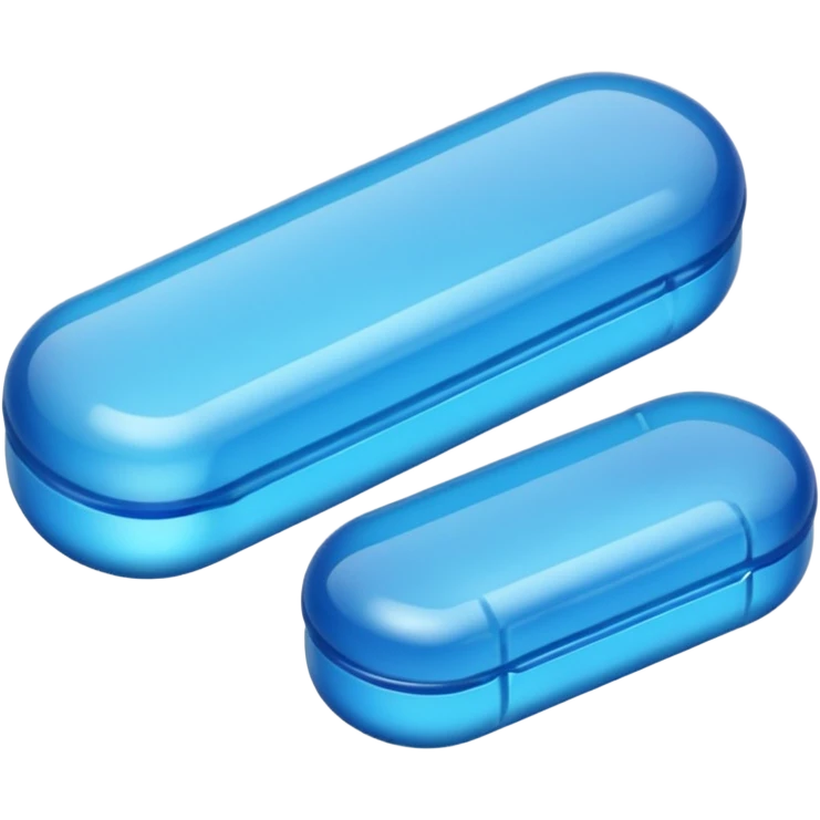 blister pack and blue pills emoji