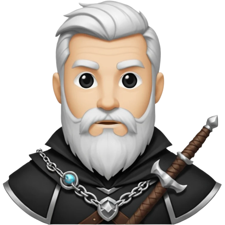 Enano dnd estilo blanco y negro dibujo emoji