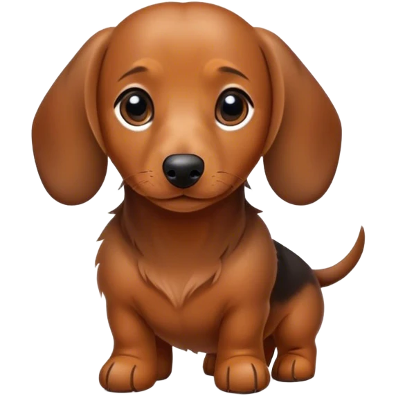 Small and tiny dachshund in cozy shoes. emoji