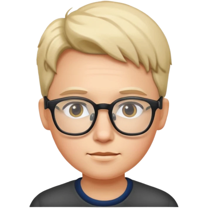 🥺 with glasses emoji