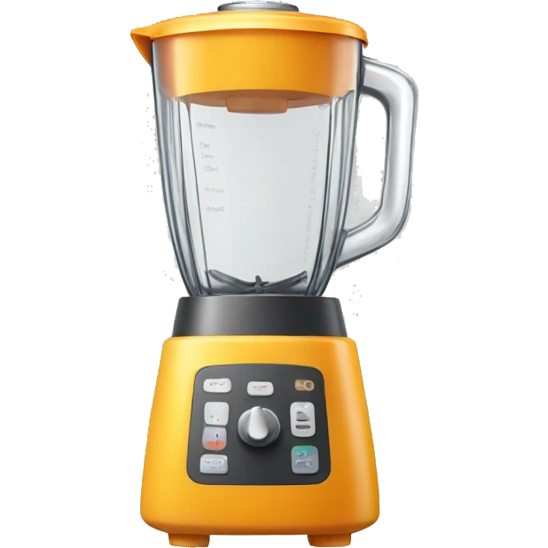 Blender with mango emoji