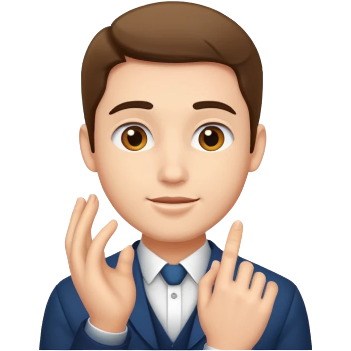 man proposing emoji
