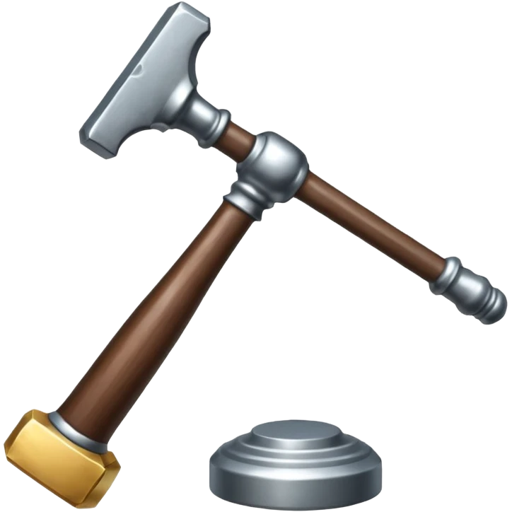 Judgement hammer emoji