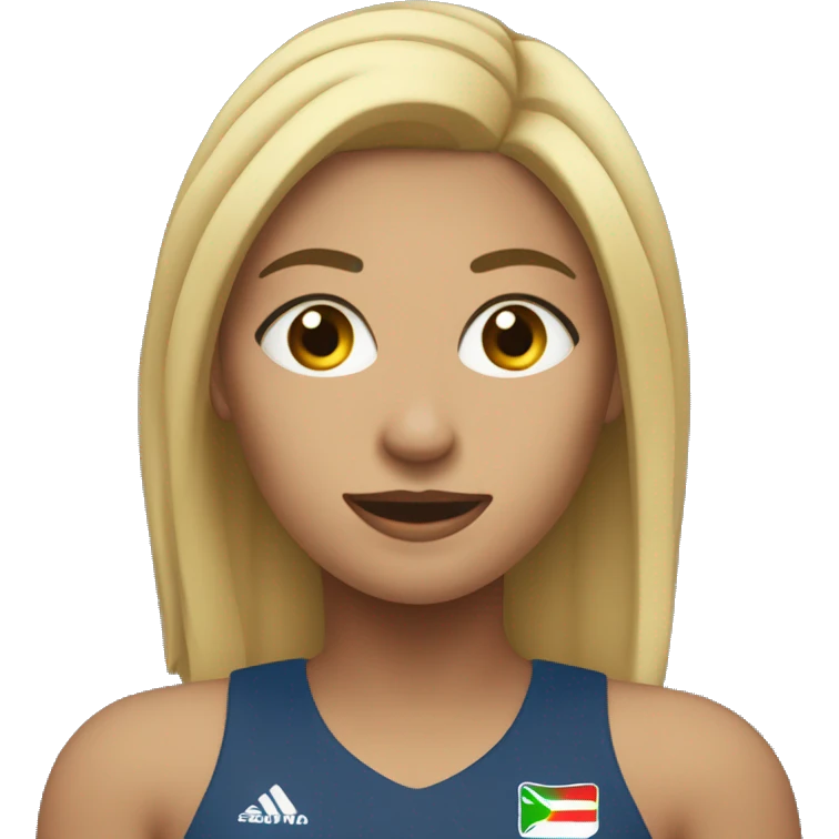 Mujer jugando voley emoji