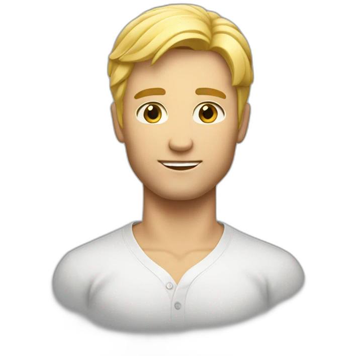 Homme blond karaté emoji