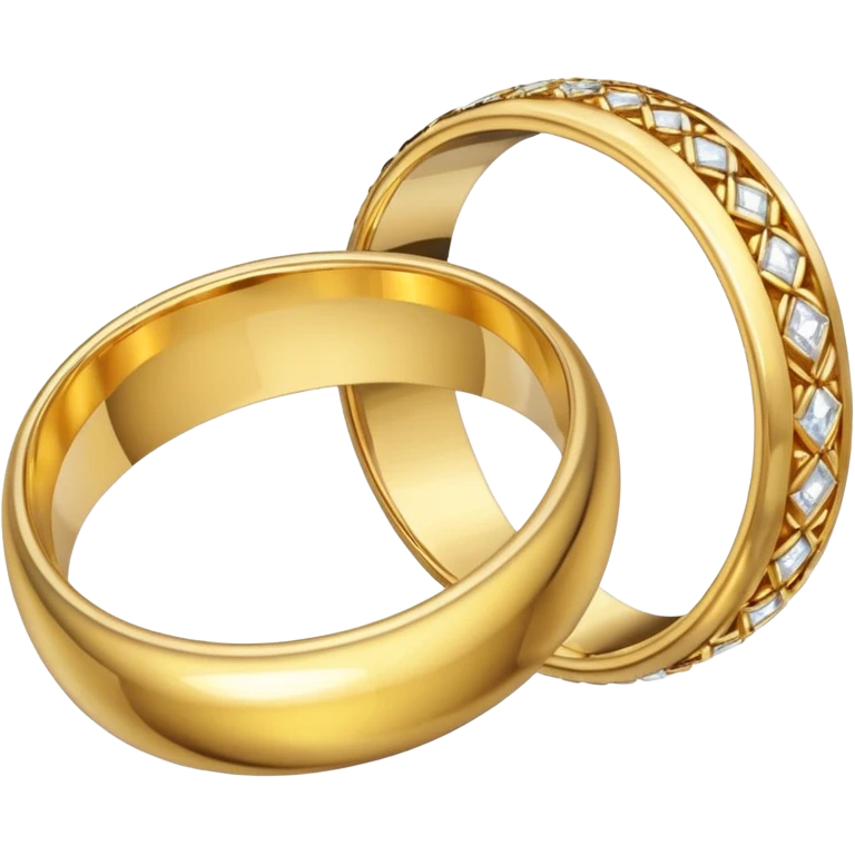 Broken wedding ring  into two piece  emoji