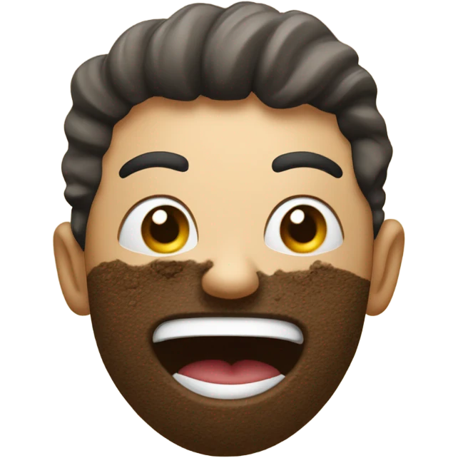 Dirt being thrown on head emoji
