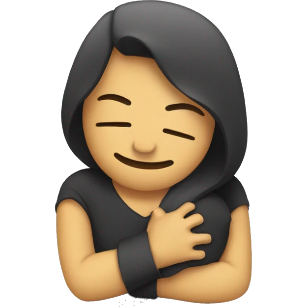 Hug with kiss emoji