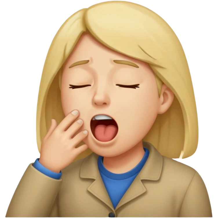 Ich bekomme nicht genug Schlaf emoji