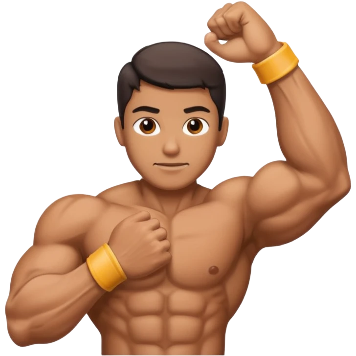 بازوی دو رنگ مثل این💪 emoji