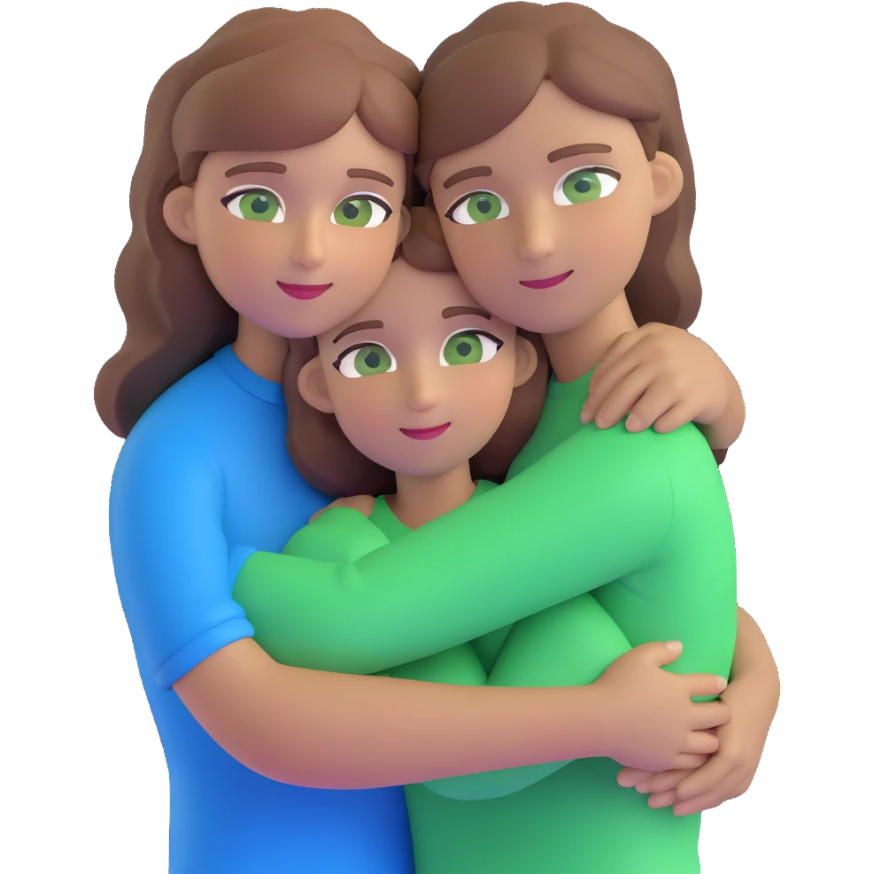 cute couple hugging, girl with light brown hair and green eyes, guy with brown hair and blue eyes emoji