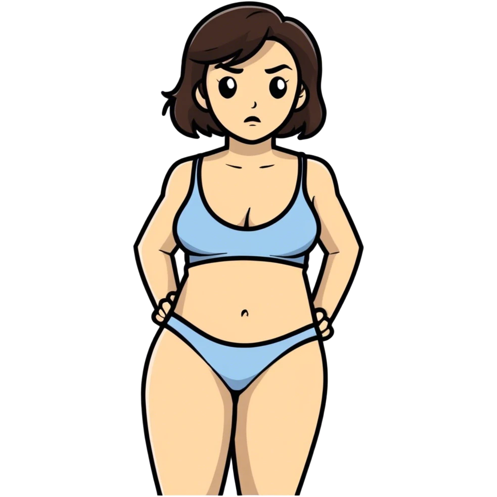 A brunette woman really disgusted at her bf emoji