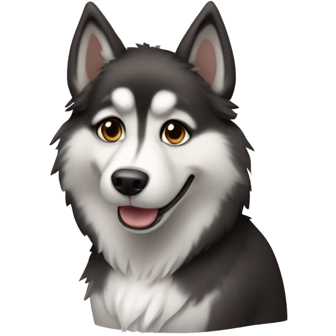 Girl Husky with brown eyes  emoji