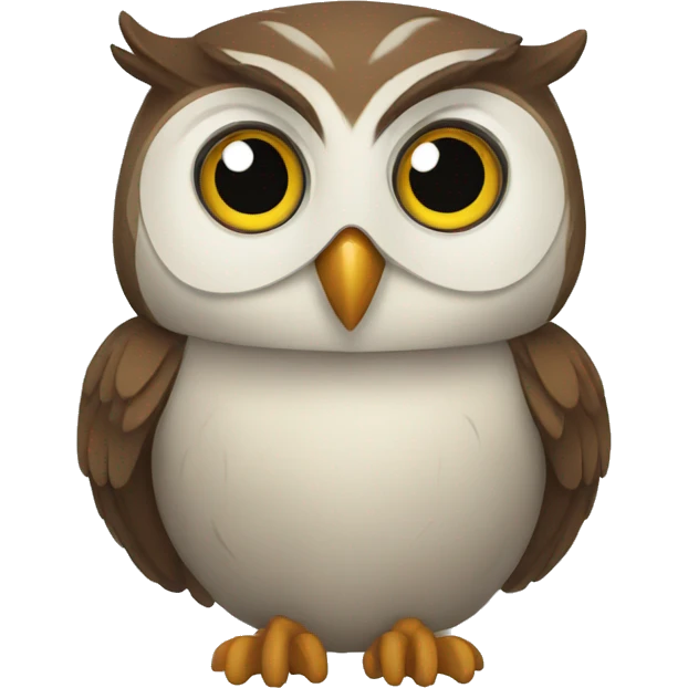 Happy Worker owl emoji
