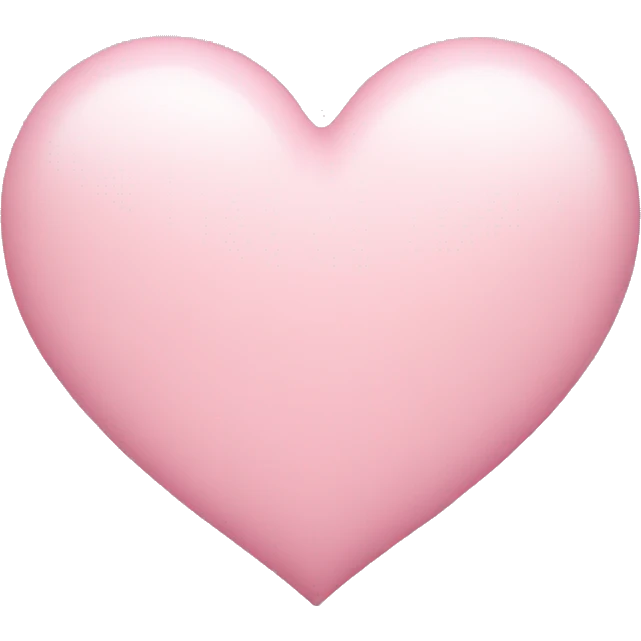Light Pink heart emoji