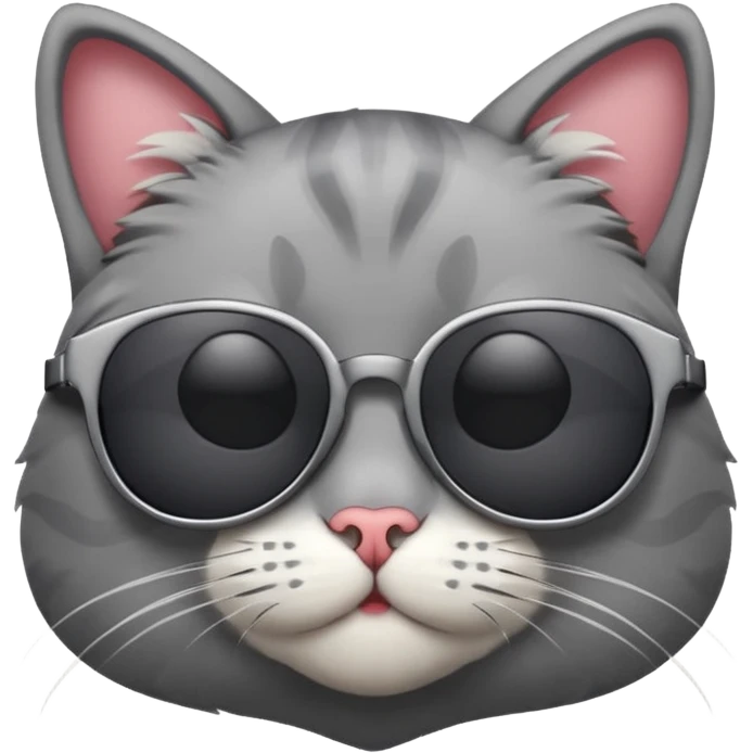 Cat wearing sunglasses emoji