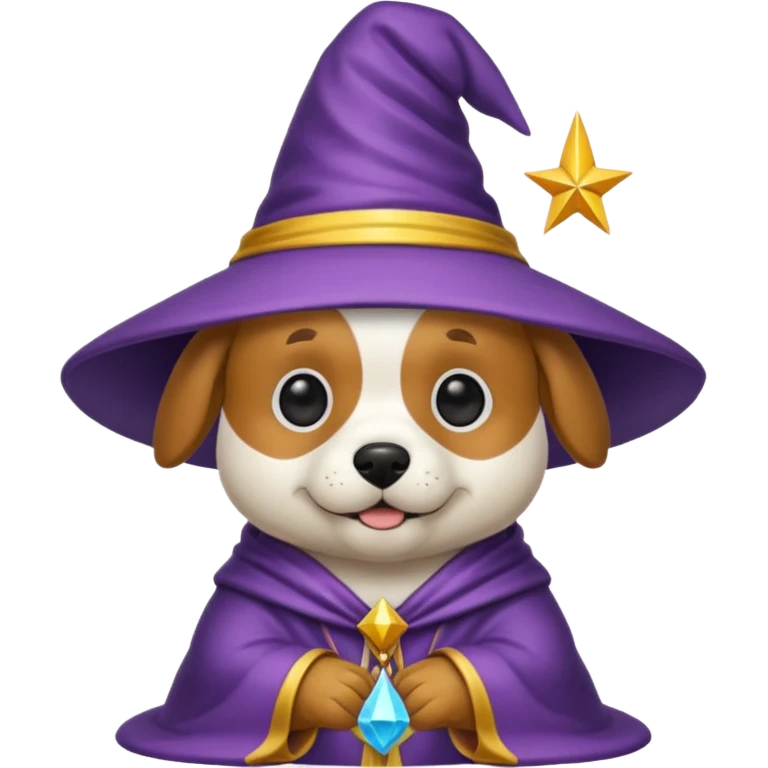Dog wizard emoji