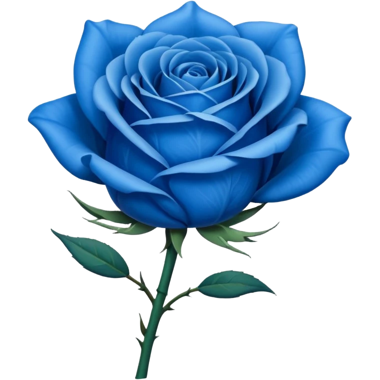 une rose bleu emoji