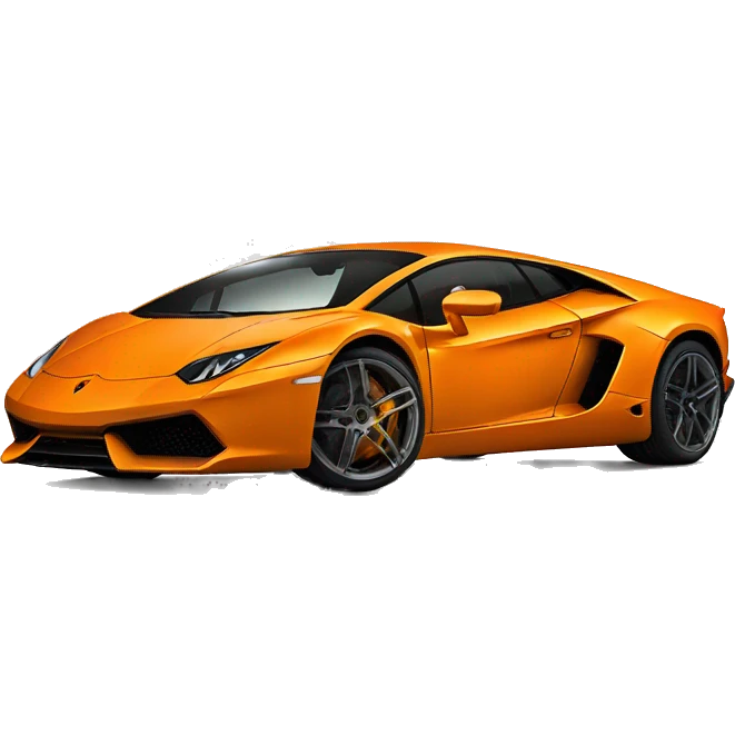 Lamborghini orenge  emoji