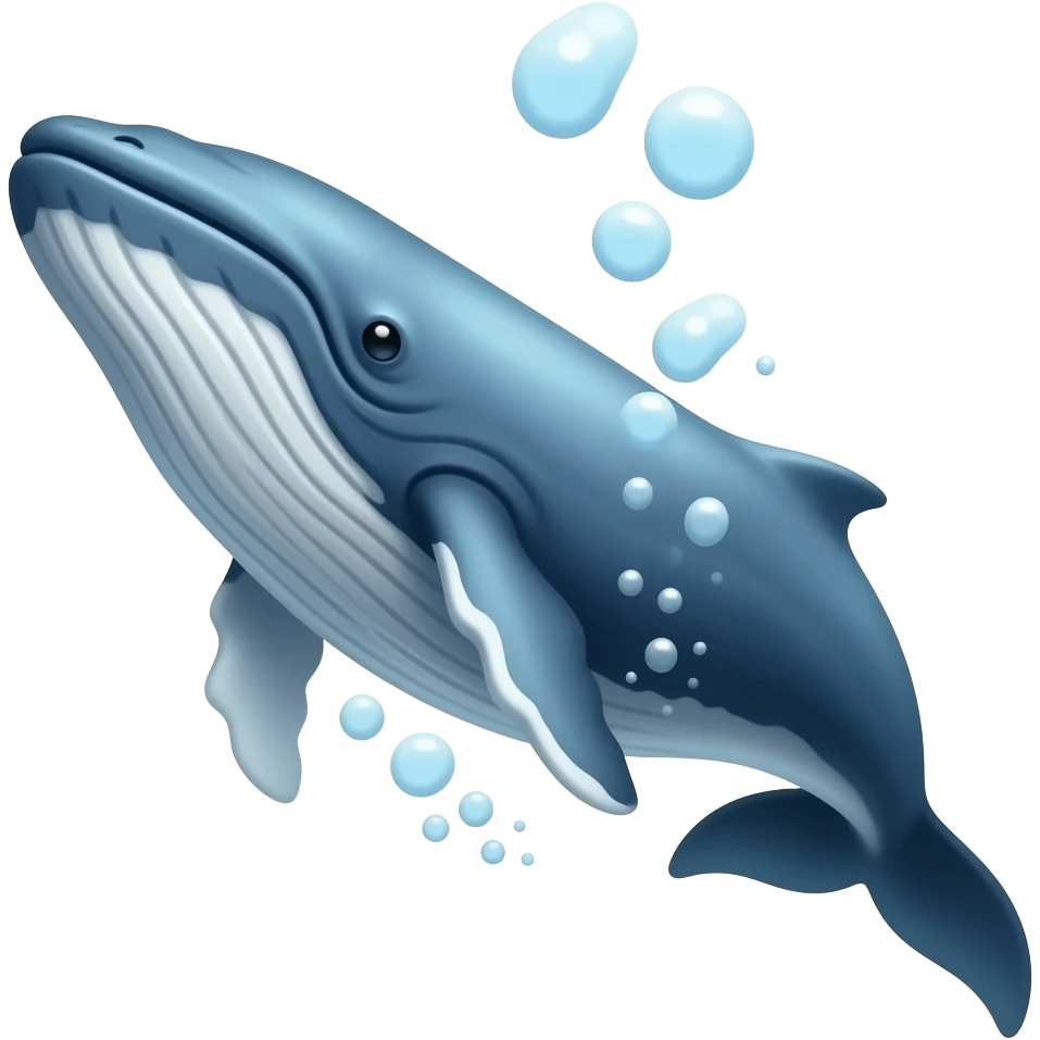 a whale underwater top view emoji
