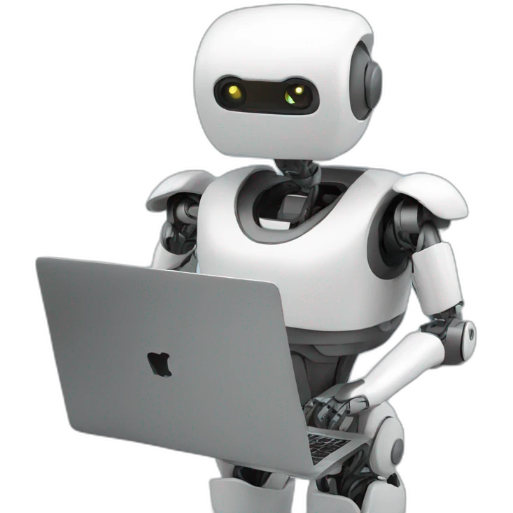 robot delivering data emoji