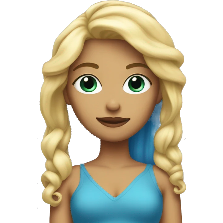 Blonde yeu bleu emoji