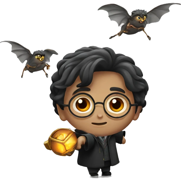 Harry Potter catching a snitch emoji