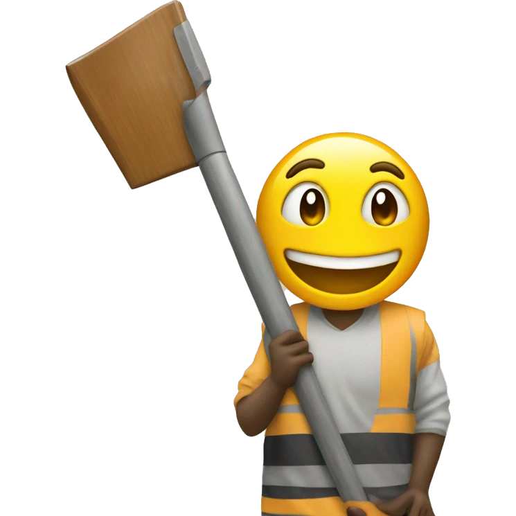 A yellow emoji making a get ready sign
 emoji