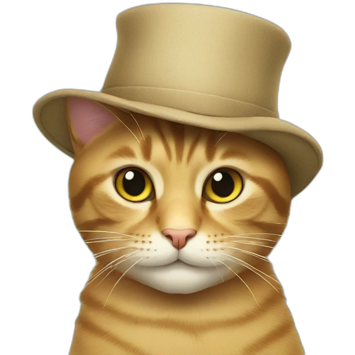 Cat with a hat emoji