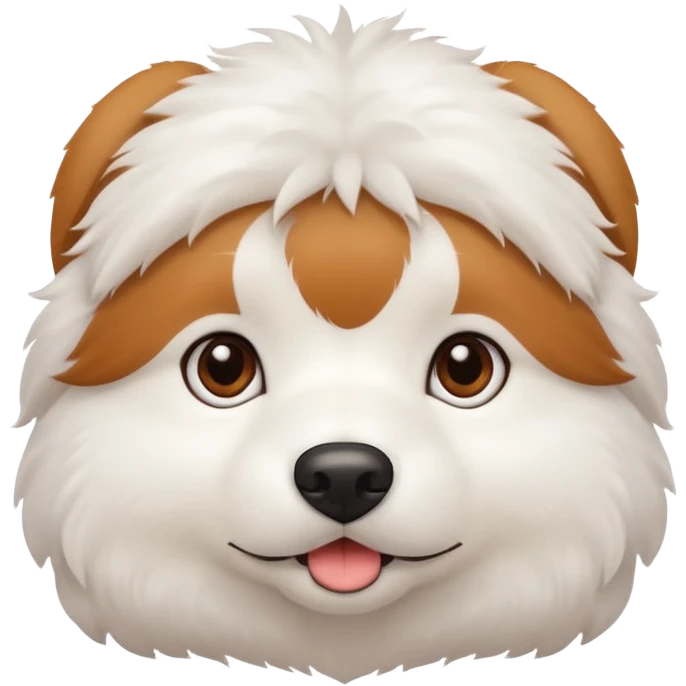 cute white dog emoji