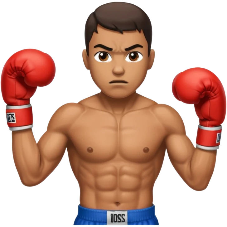 creame iconos de un boxer emoji