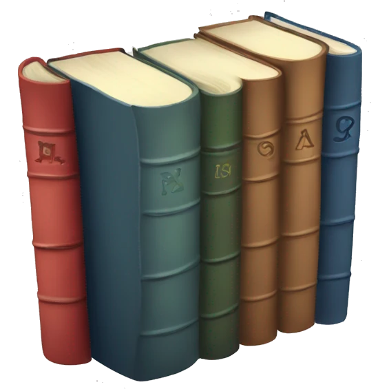 A pack of books emoji