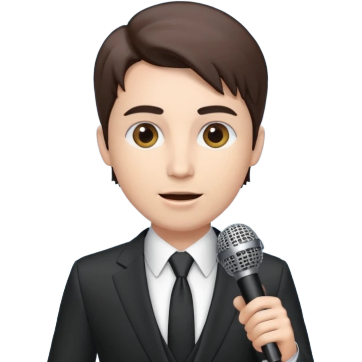 presenter on stage emoji