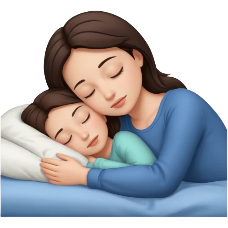 brunette girl sleepingemoji emoji