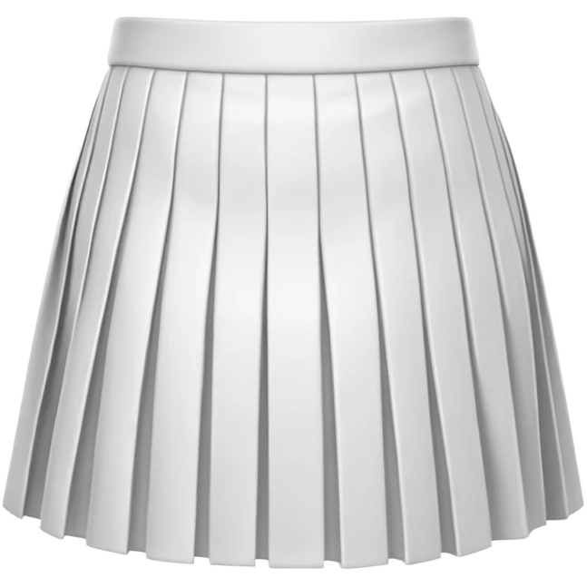 White mini skirt emoji