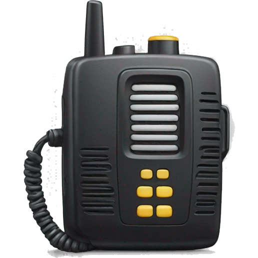 80's Walkie talkie emoji