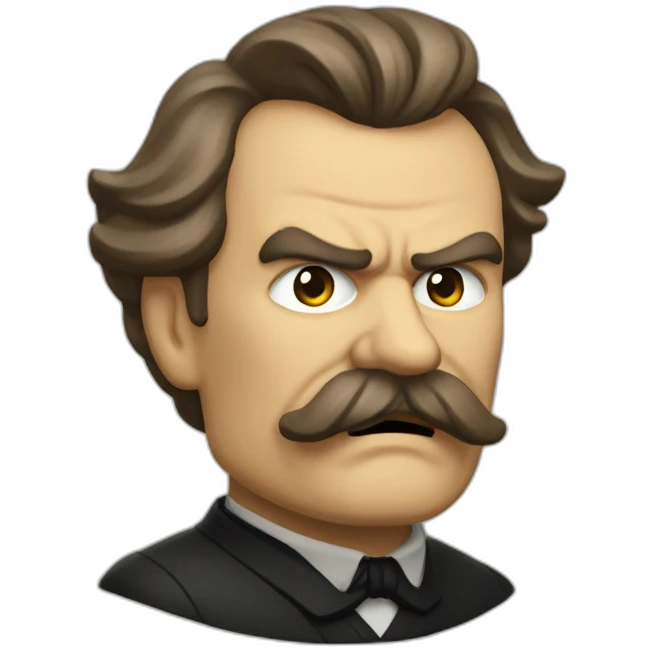 The angry philosopher Nietzsche emoji
