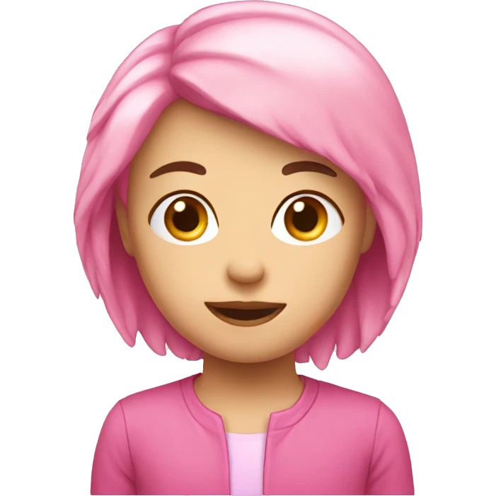 Pink  emoji