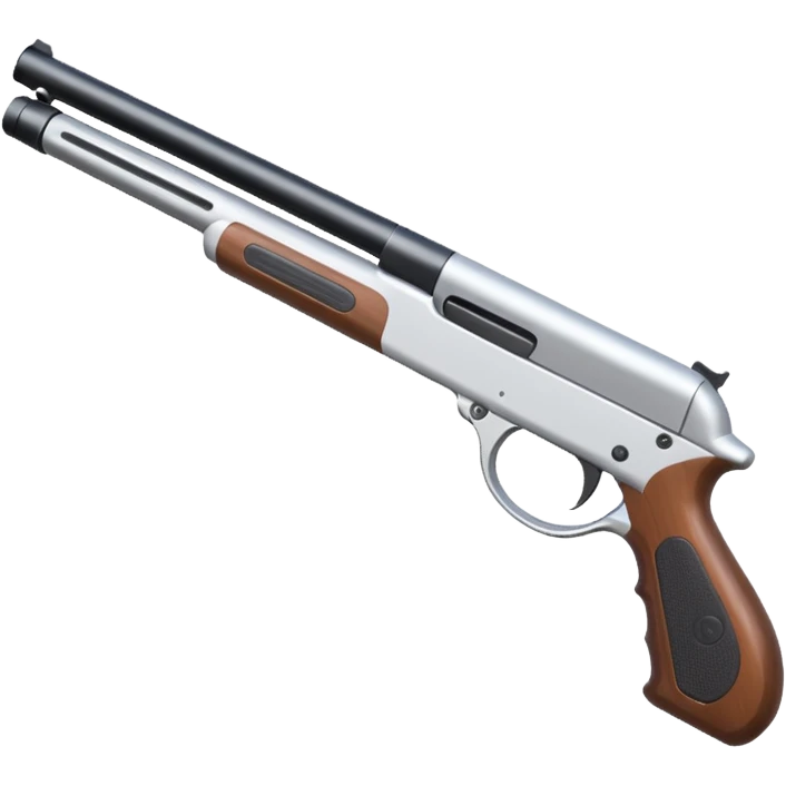 white coloured shotgun spas12 white emoji