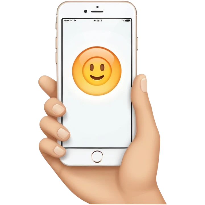 a hand playing phone emoji