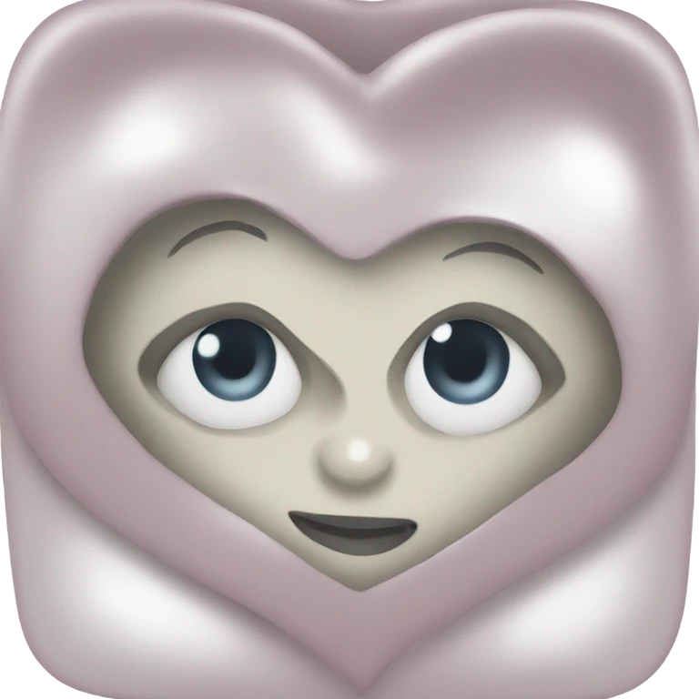 Pearl heart emoji