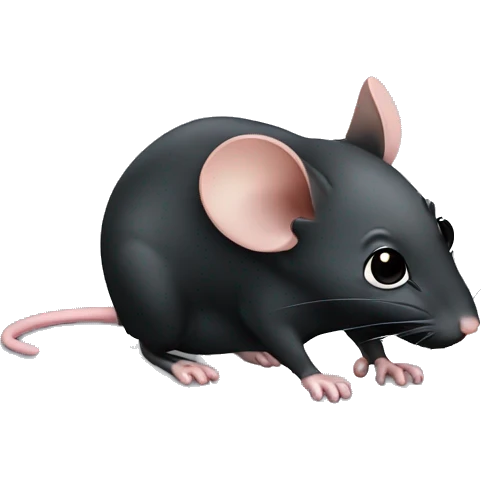 black mouse  emoji