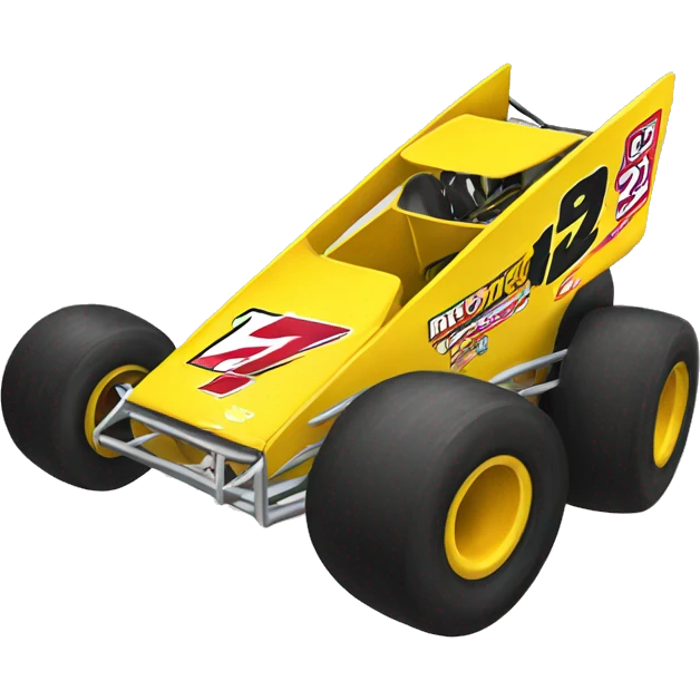 sprint car  emoji