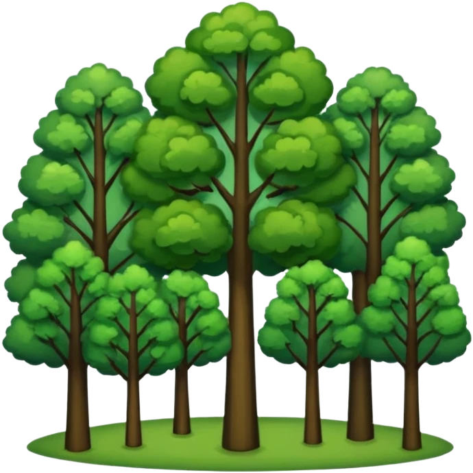 In our hometown, there’s plenty of trees emoji