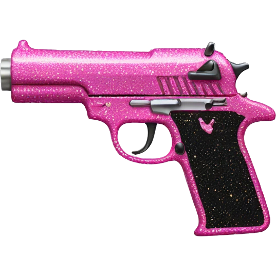 pink sparkly gun emoji