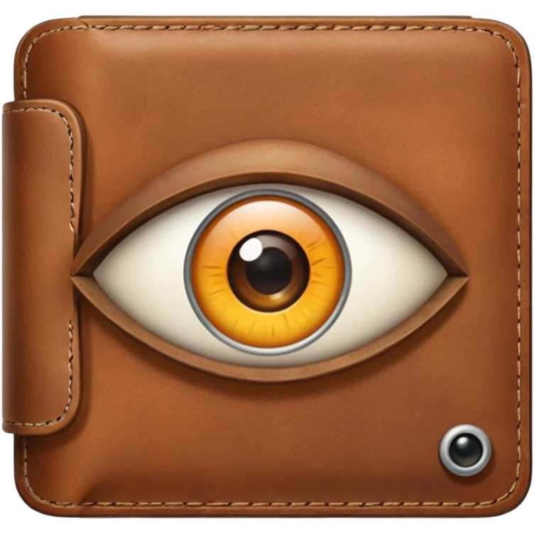 Eye in a wallet emoji