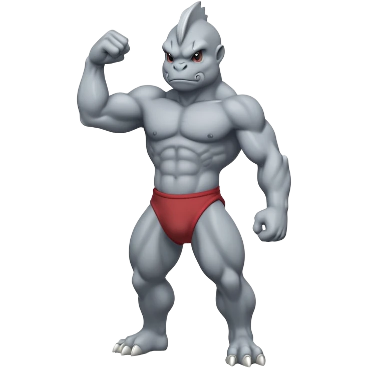 Machop Pokémon standing pose emoji