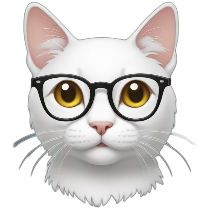 Cat with glasses  emoji
