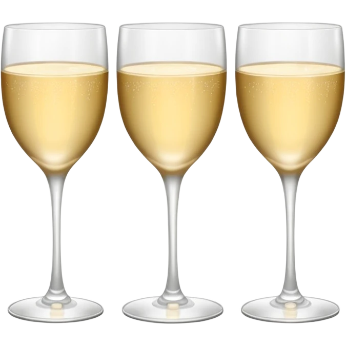 three tier tower of champagne coup glasses emoji